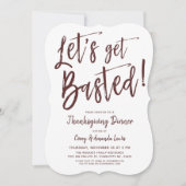 Invitation On va se faire défoncer.| Funny Thanksgiving Party (Devant)