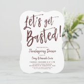 Invitation On va se faire défoncer.| Funny Thanksgiving Party (Debout devant)