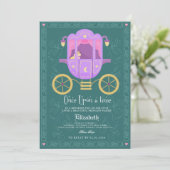 Invitation Once upon a Time Fairytale Birthday Party (Debout devant)