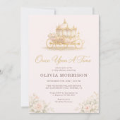 Invitation Once Upon A Time Princess Photo Baby Shower (Devant)