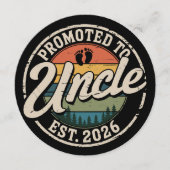 Invitation Oncle futur en 2026 Annonce de grossesse  (Devant)