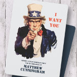 Invitation Oncle Sam Vous Veut Pour Groomsman Duty<br><div class="desc">Appelez votre gardien de jardin avec ce rapport d'appel à l'action de style militaire pour l'invitation de service de toiletteur. Laisse oncle sam t'appeler. Ce design est composé d'aquarelle Oncle Sam. Disponible ici : http://www.zazzle.com/store/whitepaperbirch</div>
