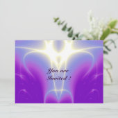 Invitation ONDES LUMINEUSES ,Rose,Violet,Blanc (Debout devant)