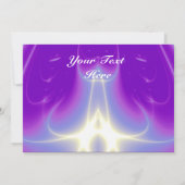 Invitation ONDES LUMINEUSES ,Rose,Violet,Blanc (Dos)