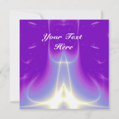 Invitation ONDES LUMINEUSES ,Rose,Violet,Blanc (Dos)