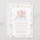 Invitation One-ce Upon A Time Princess Castle 1st Birthday (Devant)
