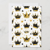 Invitation ONE Couronne d'or pour le premier anniversaire de  (Dos)