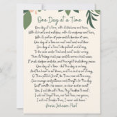 Invitation One Day At A Time Annie Johnson Flint Postcard (Devant)