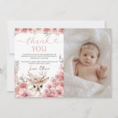 Invitation One-deer-ful Photo Thank You Card (Devant)