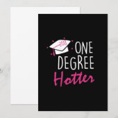 Invitation One Degree Hotter Jour de remise des diplômes 2018 (Devant / Derrière)