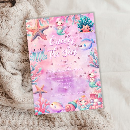 Invitation ONE der The Sea Kids 1er anniversaire