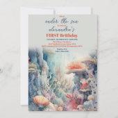 Invitation One der the Sea Life 1er anniversaire (Devant)