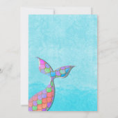 Invitation ONE der the Sea Mermaid 1er anniversaire (Dos)