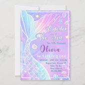 Invitation ONE der The Sea Mermaid 1er anniversaire Invitatio (Devant)