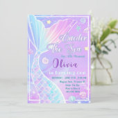 Invitation ONE der The Sea Mermaid 1er anniversaire Invitatio (Debout devant)