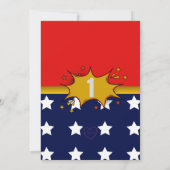 Invitation One-Der Woman, Superhero 1st Birthday  (Dos)