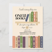 Invitation One for the Books Book Lover’s Thirtieth Birthday (Devant)