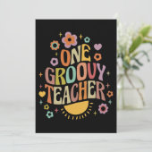Invitation One groovy teacher (Debout devant)