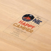 Invitation One Happy Camper pour le 1er anniversai (Poser)