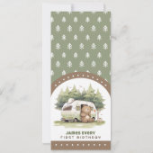 Invitation One Happy Camper Ticket Admit One (Dos)