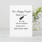 Invitation One happy Couple, l'aventure commence co mariage (Debout devant)