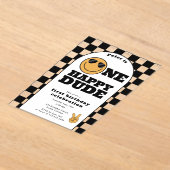 Invitation One Happy Dude pour 1er Premier Anniver (Poser)