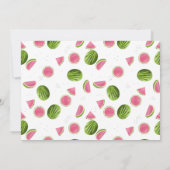 Invitation One Happy Melon 1st Summer Birthday Photo (Dos)