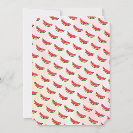 Invitation One In A Melon 1er Anniversaire (Dos)