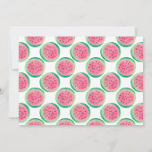 Invitation One in a Melon Confetti Photo 1er anniversaire Par (Dos)