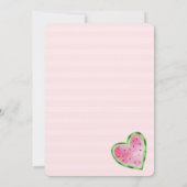 Invitation One in a Melon Little Girl First Birthday Invitati (Dos)