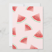 Invitation One In A Melon Watermelon 1er anniversaire (Dos)