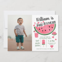 One In A Melon Watermelon Boy's 1st Birthday