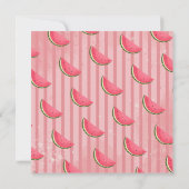 Invitation One in a Melon Watermelon First Birthday Invitatio (Dos)