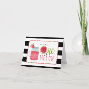Invitation One In A Melon Watermelon Mason Jar Premier Annive