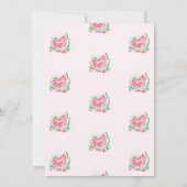 Invitation One In A Melon Watermelons Rose 1er Anniversaire (Dos)