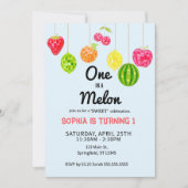 Invitation One in a Watermelon! 1st Birthday Party (Devant)