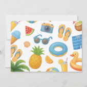 Invitation One In The Sun 1st Birthday Summer Party Photo (Dos)