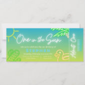 Invitation One in the Sun - Billet d'anniversaire garçon 1er (Devant)