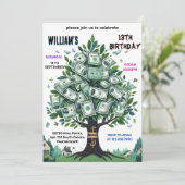 Invitation One Nature Cool Cash Only Arbre Arbre 13ème annive (Debout devant)