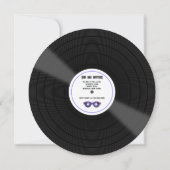 Invitation "One Rocks!" Disque Vinyle Rock Star 1er Anniversa (Dos)