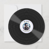 Invitation "One Rocks!" Disque Vinyle Rock Star 1er Anniversa (Devant)