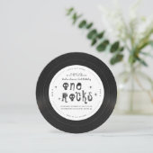 Invitation One Rocks | Disque Vinyle Rock'n'roll Rétro (Debout devant)