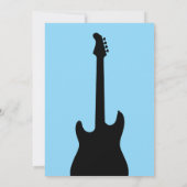 Invitation One Rocks Guitar Pick Blue 1st Birthday Party (Dos)