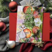 Invitation One Silly Goose" 1er anniversaire et fête de Noël