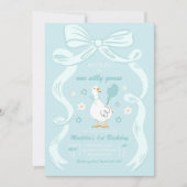 Invitation One Silly Goose 1er Anniversaire fête Printemps An (Devant)