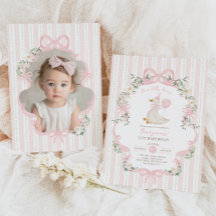 One Silly Goose 1er anniversaire Vintage Bow Flora