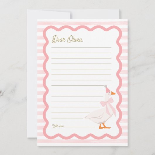 Invitation One Silly Goose 1st Birthday Time Capsule Cards (Devant)