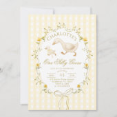 Invitation One Silly Goose Gender neutral 1st Birthday (Devant)