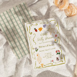 Invitation One Silly Goose Gingham Cottagecore First Birthday<br><div class="desc">Host a whimsical "One Silly Goose" first birthday celebration with this vintage storybook-inspired invitation. This gender-neutral design is ideal for a farm-themed garden party, a "Berry First" strawberry social, or a gentle meadow-style gathering. It provides a hand-illustrated, artisanal solution for parents seeking a "Grandmillennial" or "Cottagecore" aesthetic for their child’s...</div>