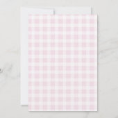 Invitation One Silly Goose Pink Gingham Girl First Birthday (Dos)